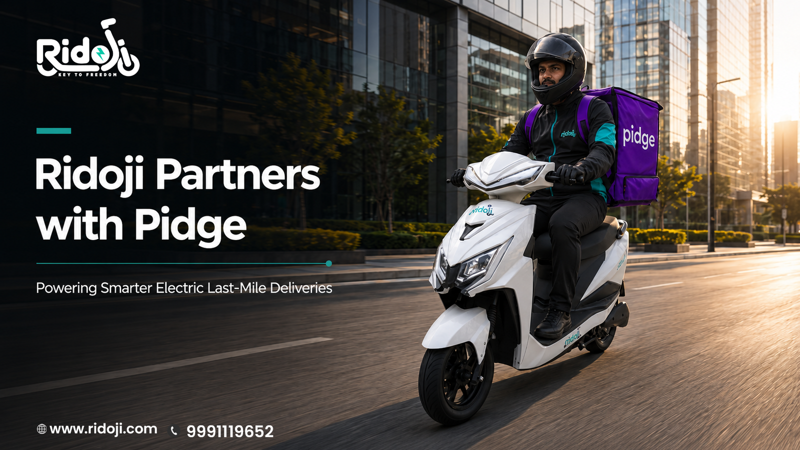 Ridoji Partners with Pidge to Power Smarter Electric
